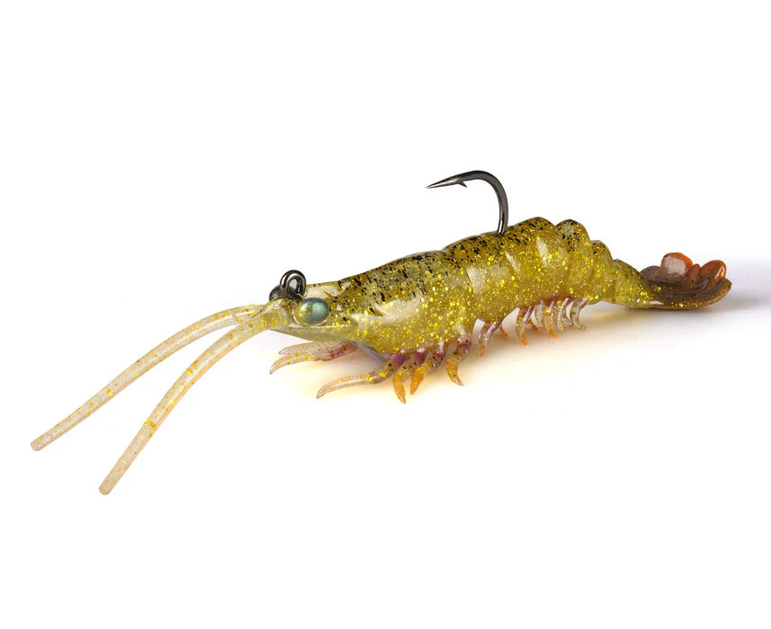 Simulated shrimp-shaped fish bait