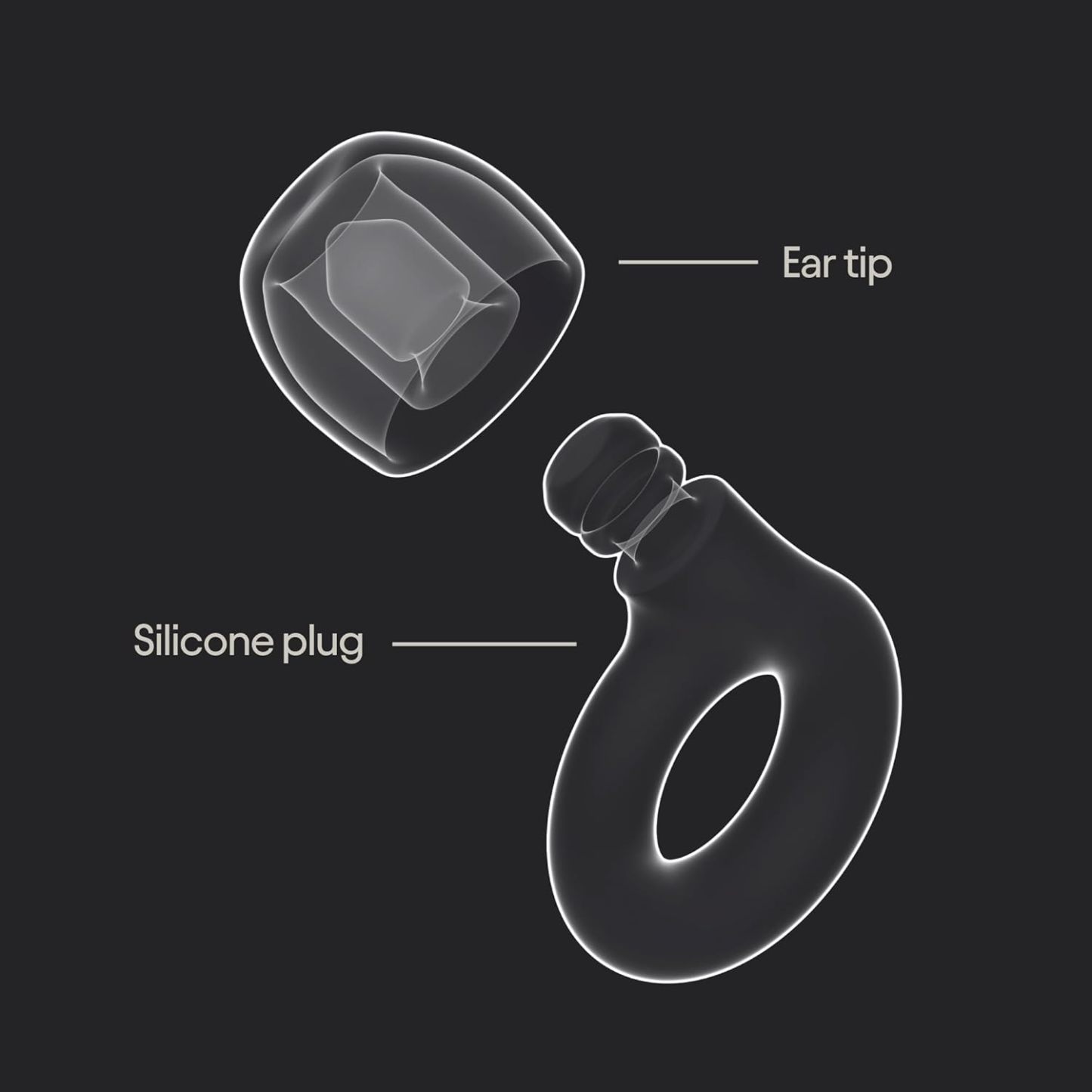 Reusable Silicone Noise-Reducing Earplugs