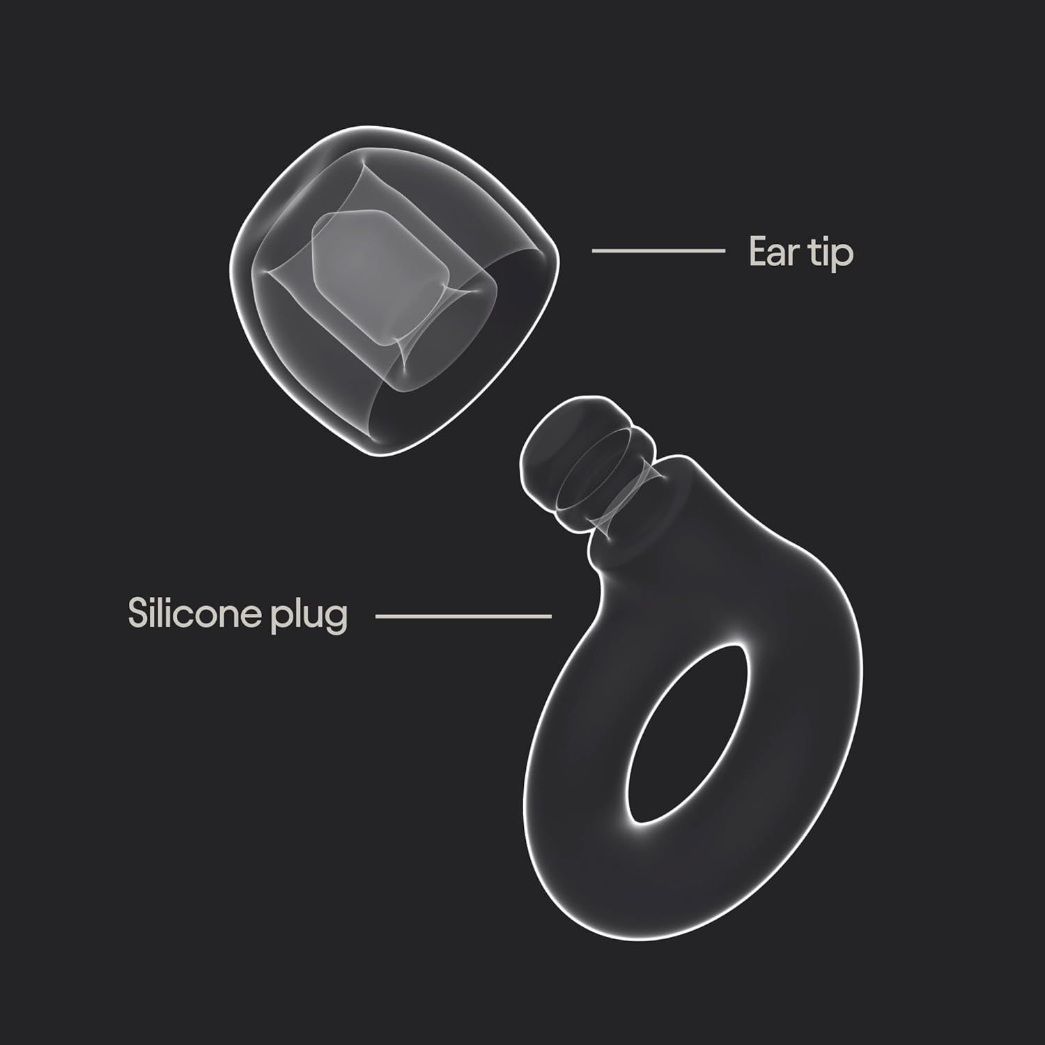 Reusable Silicone Noise-Reducing Earplugs