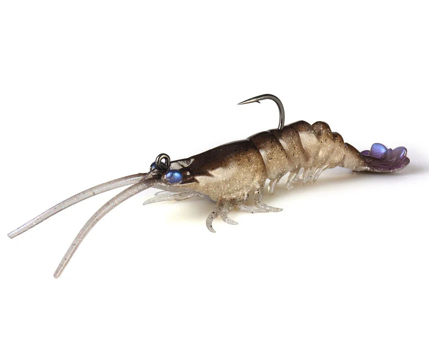 Simulated shrimp-shaped fish bait