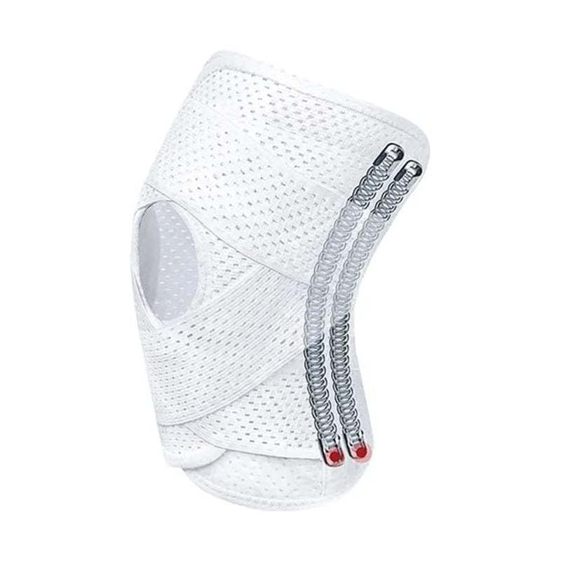 V-Shaped Dual Directional Strap Knee Support with Elastic Spring Support and Patella Pad