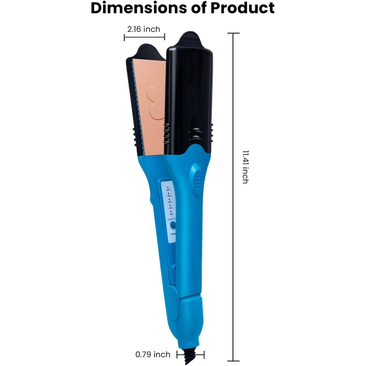 3D Image Hair Imprinting Iron & Hair Straightener – Multi-Plate Styling Tool