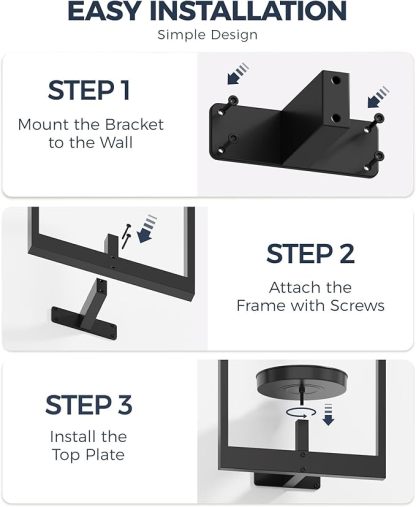 Modern Metal Wall-Mounted Plant Shelf | Indoor/Outdoor Vertical Garden Decor