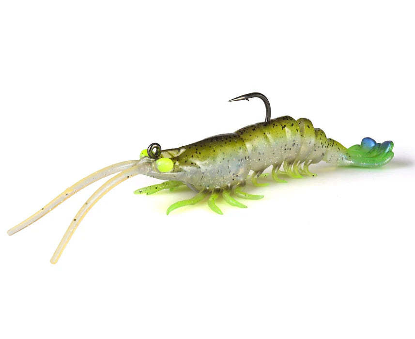 Simulated shrimp-shaped fish bait