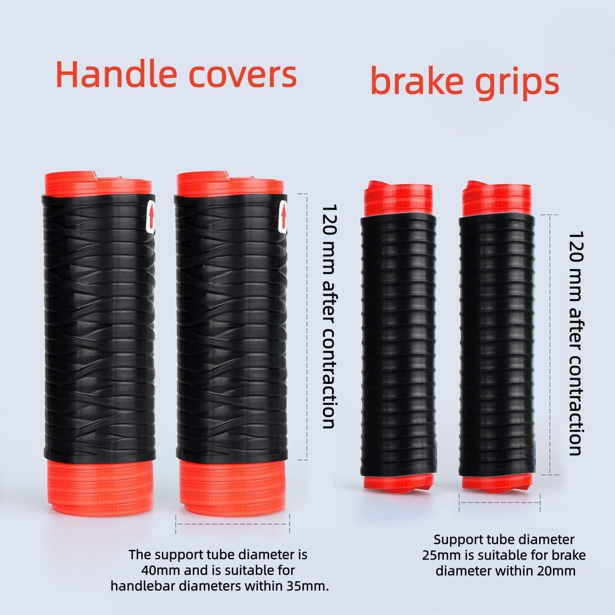 Universal silicone handlebar covers, brake levers, and grips