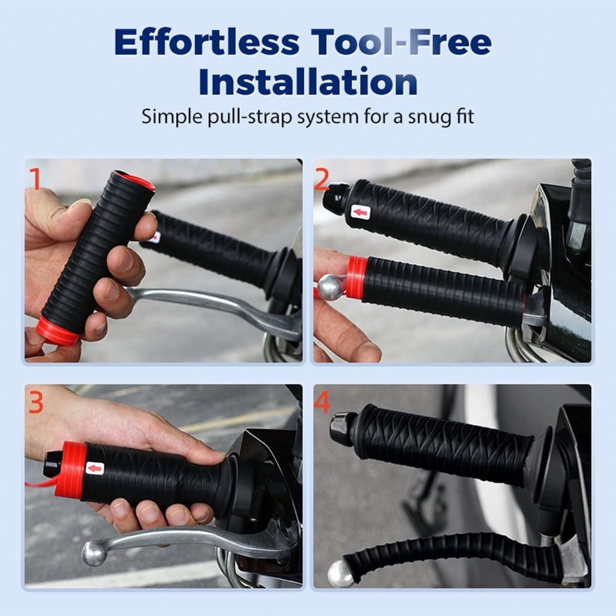 Universal silicone handlebar covers, brake levers, and grips