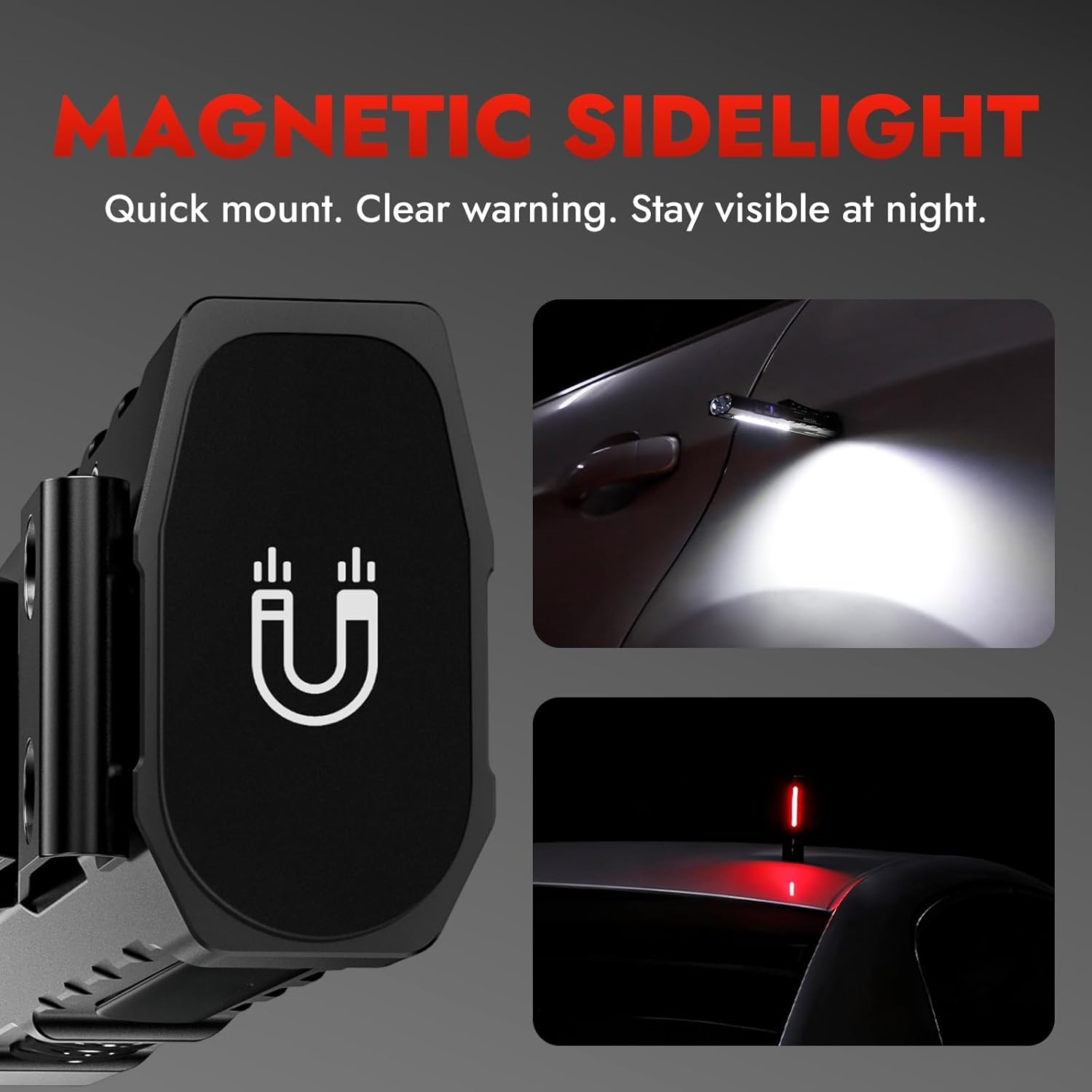 1500-lumen rechargeable LED flashlight with magnetic base and pocket clip