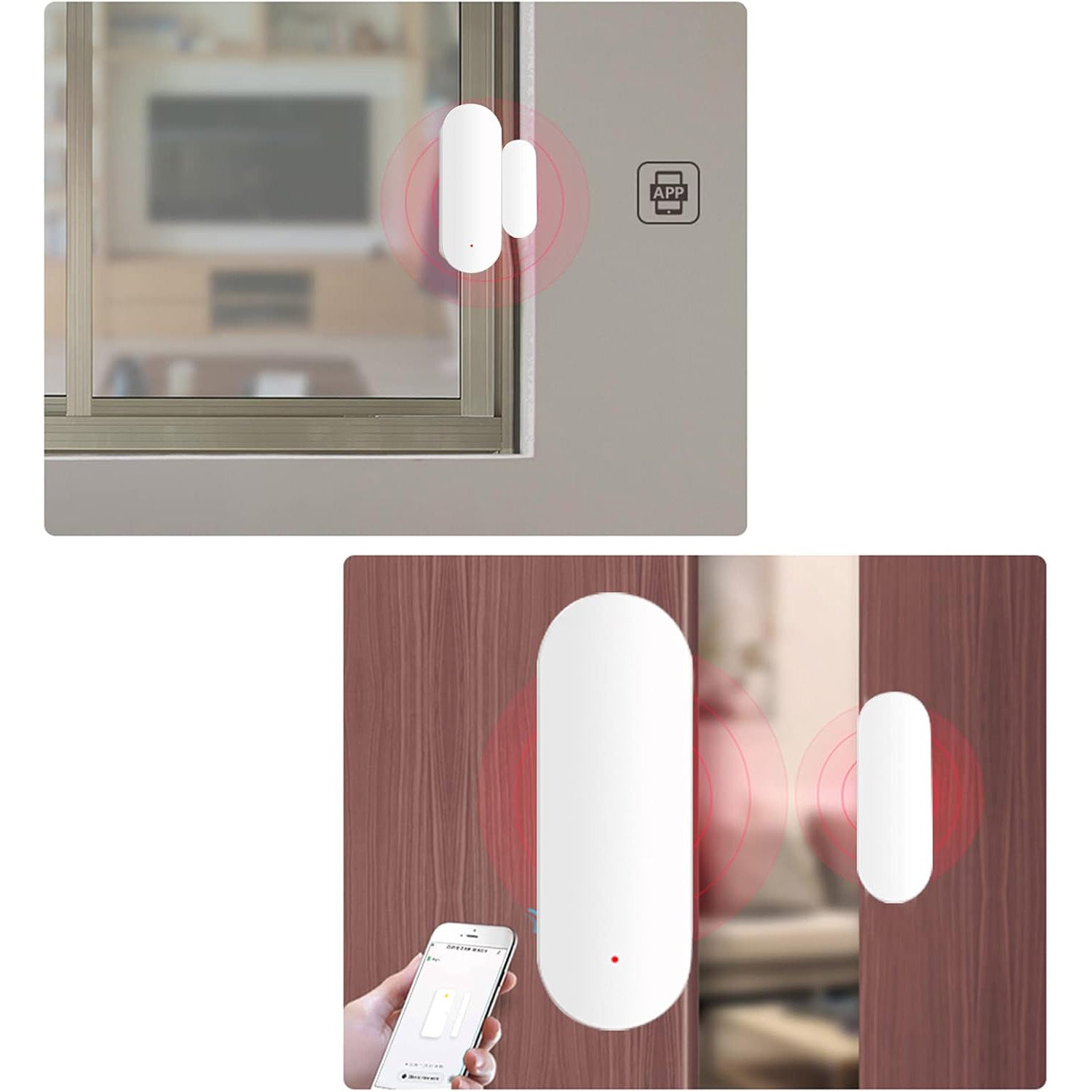 Wireless Door/Window Sensor | Home Security Alarm Smart Sensor