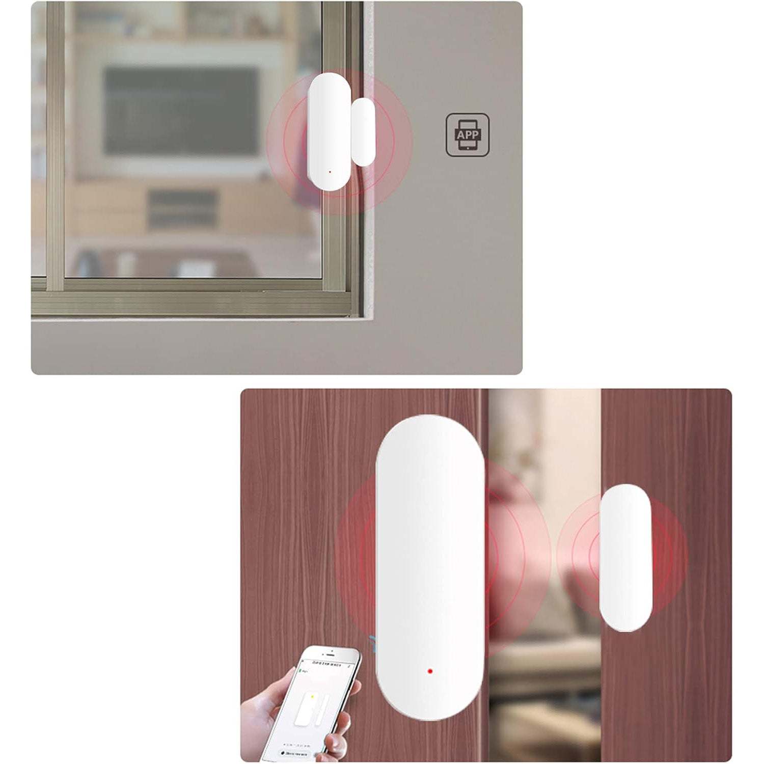 Wireless Door/Window Sensor | Home Security Alarm Smart Sensor
