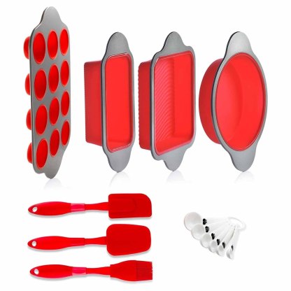 Premium Non-Stick Silicone Loaf Pan (9x5 inches, Heavy-Duty Steel Frame Design