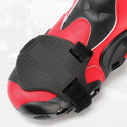 Motorcycle shoe covers - Velcro shift pads, shoe and boot protective covers