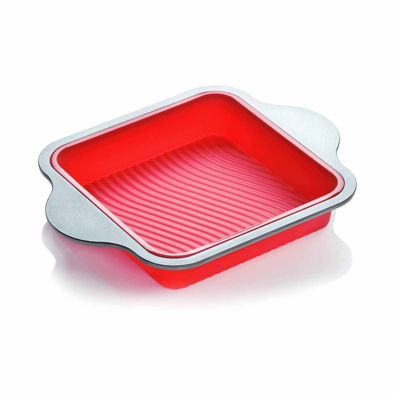 Premium Non-Stick Silicone Loaf Pan (9x5 inches, Heavy-Duty Steel Frame Design