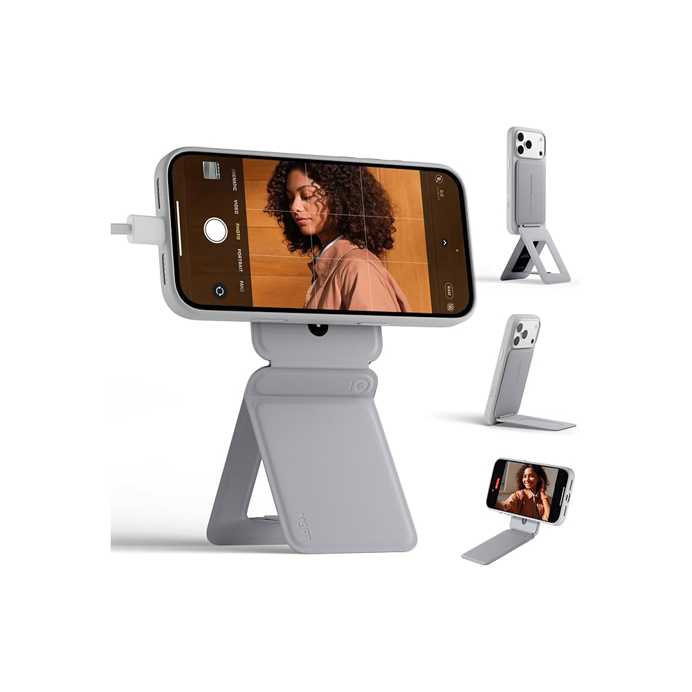 3-in-1 phone stand with magnetic wallet, supports NFC