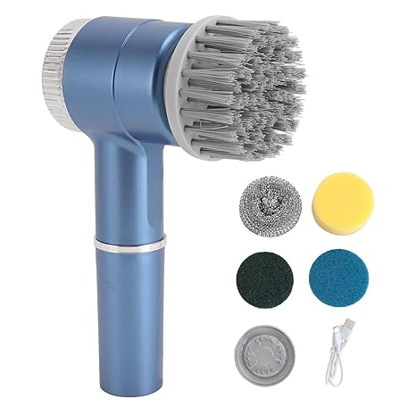 Electric rotating cleaning brush, handheld wireless, IPX7 waterproof