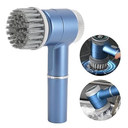 Electric rotating cleaning brush, handheld wireless, IPX7 waterproof