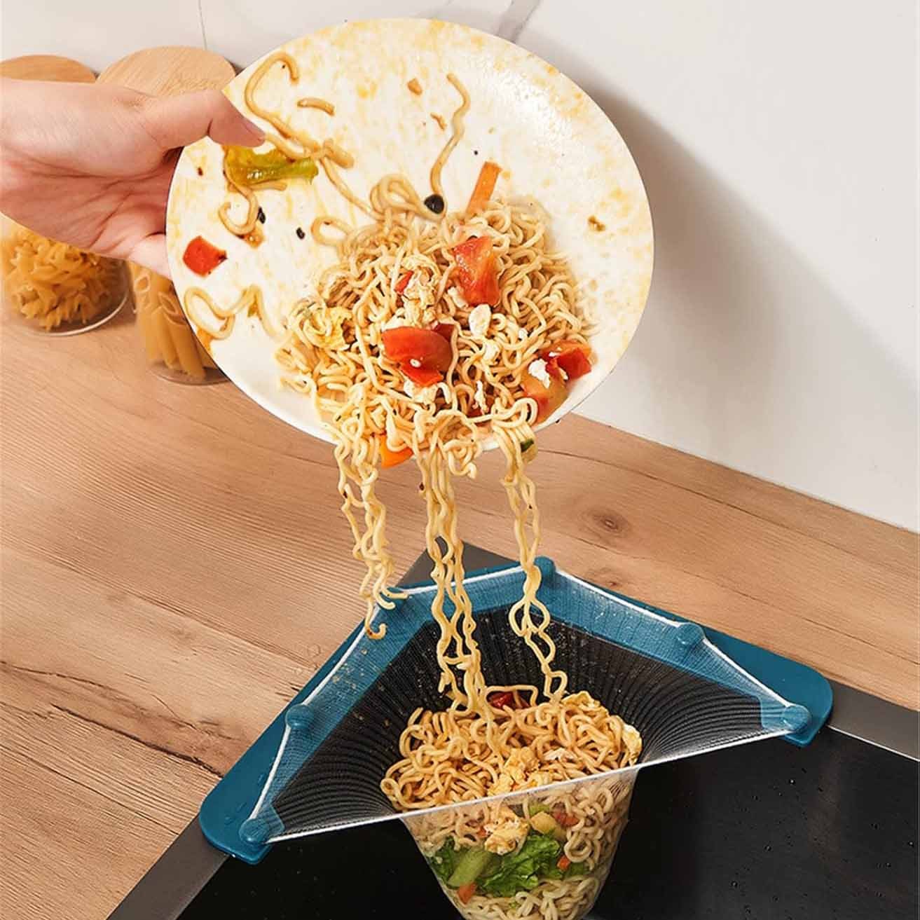 Triangular Three-Leg Sink Filter (Includes 50 Filter Bags, Space-Savin