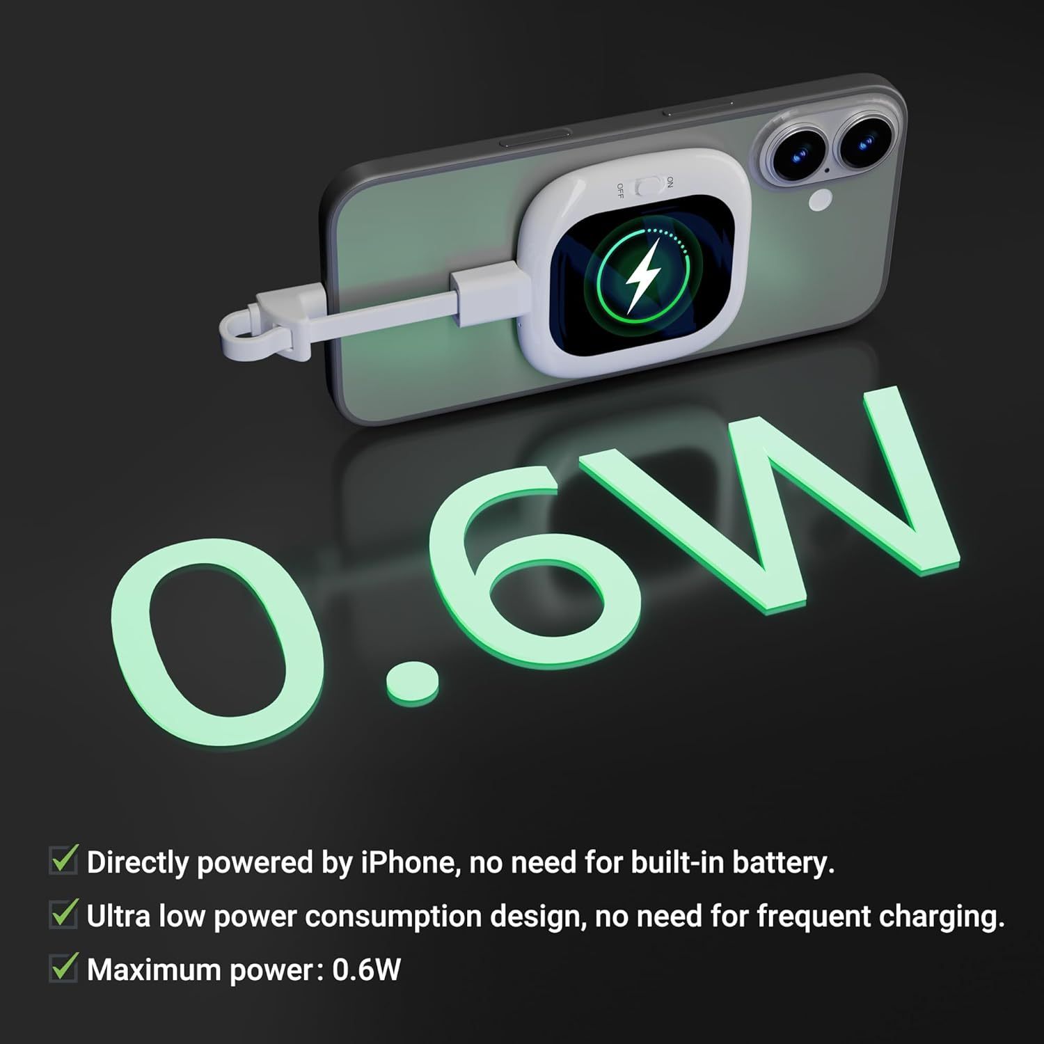 Phone Vlog Selfie Monitor Screen – Rear Camera Preview Clip Mount