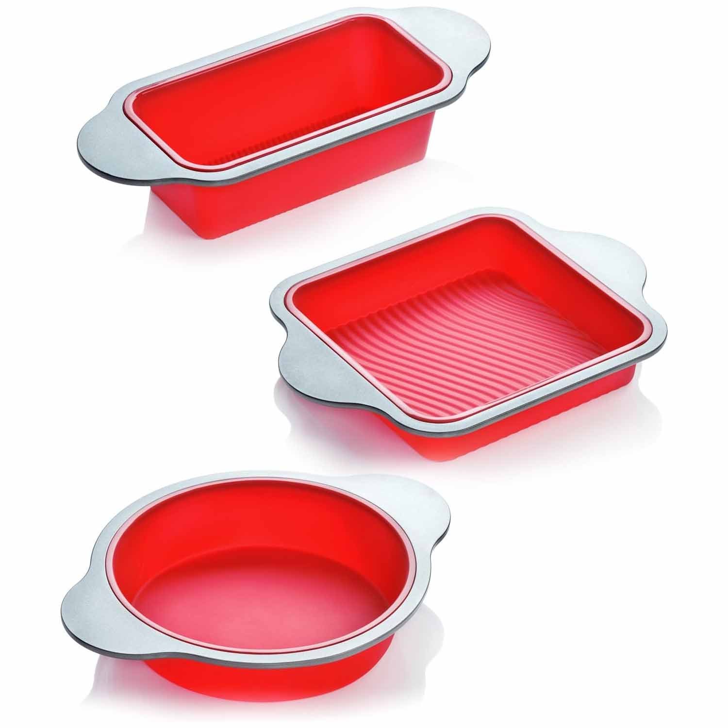 Premium Non-Stick Silicone Loaf Pan (9x5 inches, Heavy-Duty Steel Frame Design