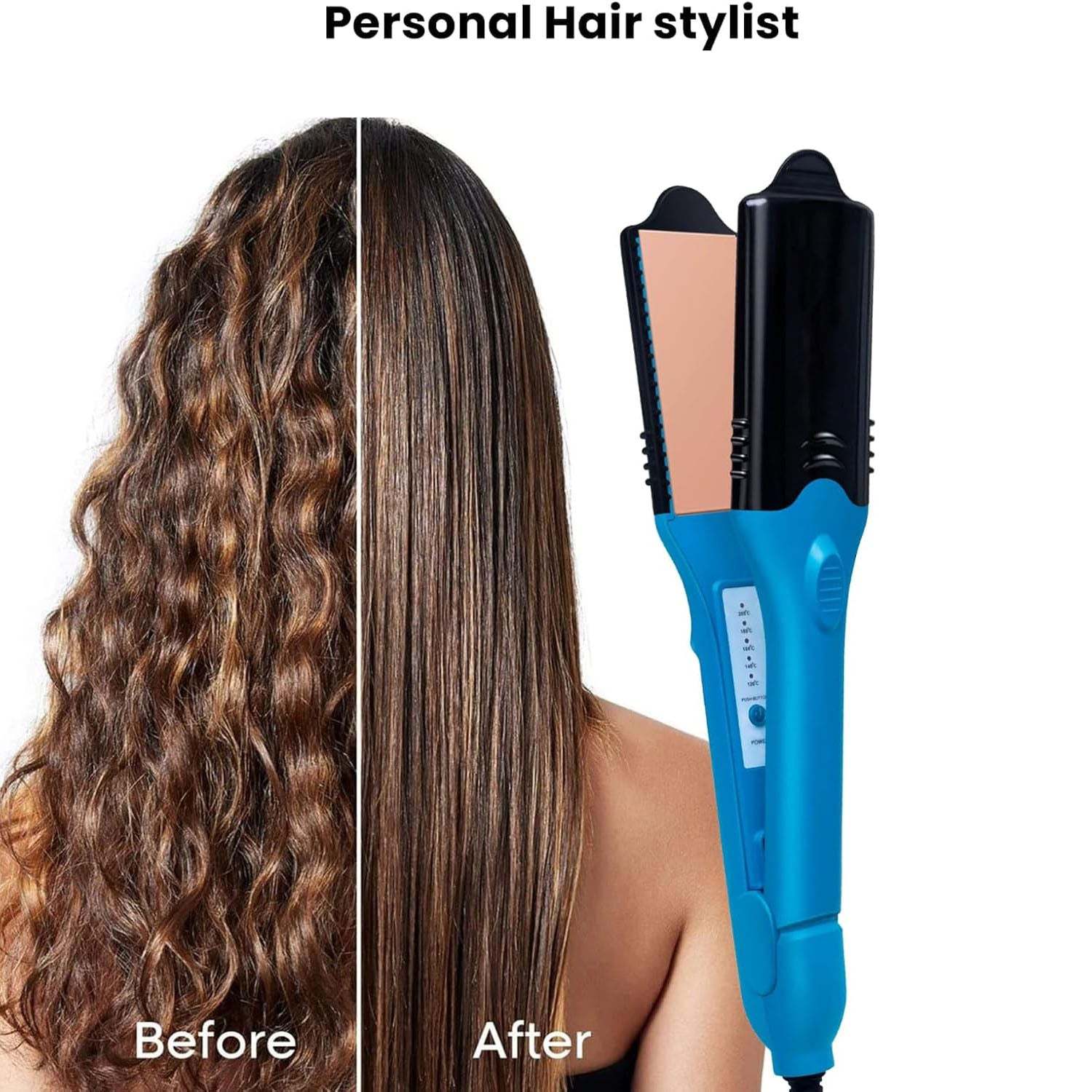 3D Image Hair Imprinting Iron & Hair Straightener – Multi-Plate Styling Tool