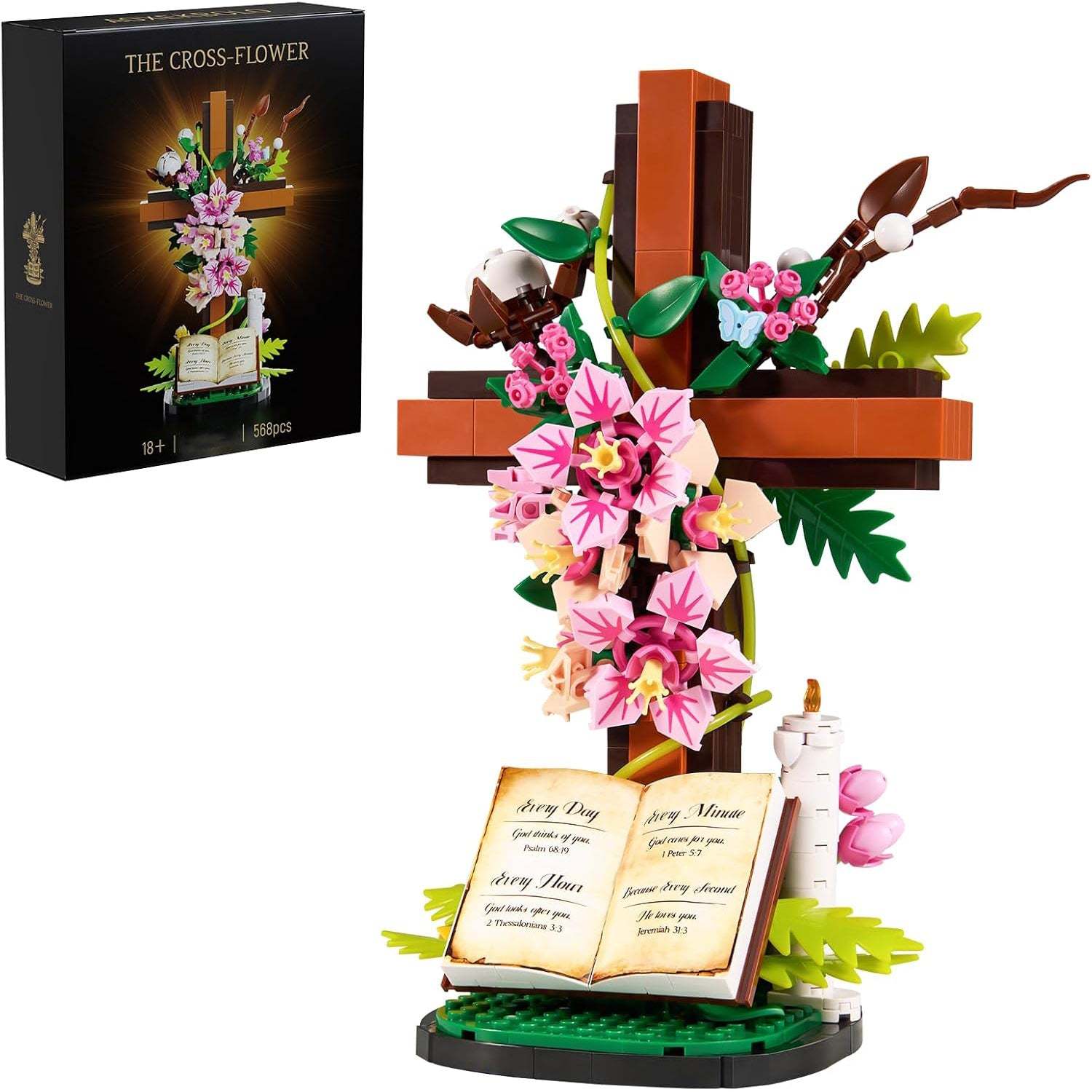 Jesus Cross Flower Building Set (568 Pieces)