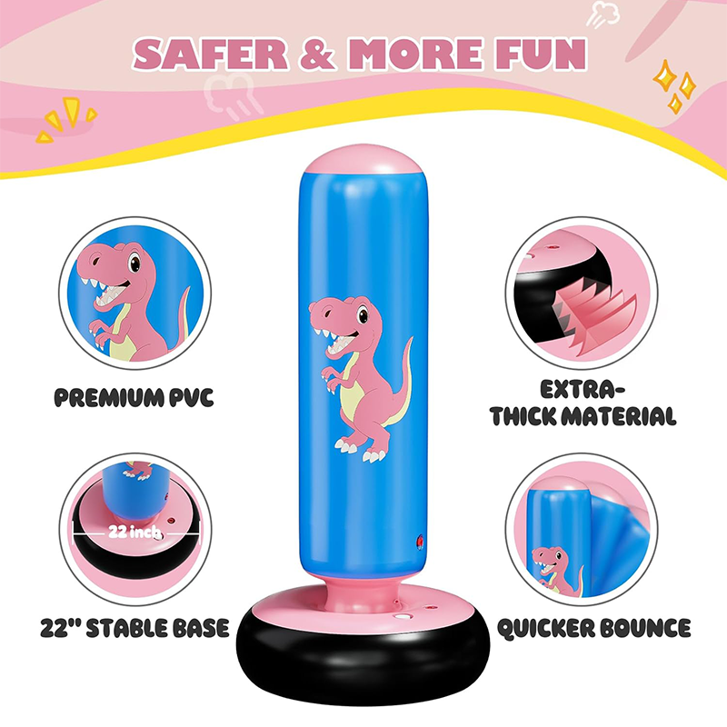 Inflatable punching bag, 48-inch stable inflatable punching bag