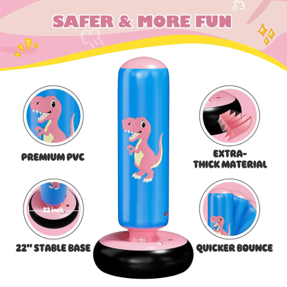 Inflatable punching bag, 48-inch stable inflatable punching bag