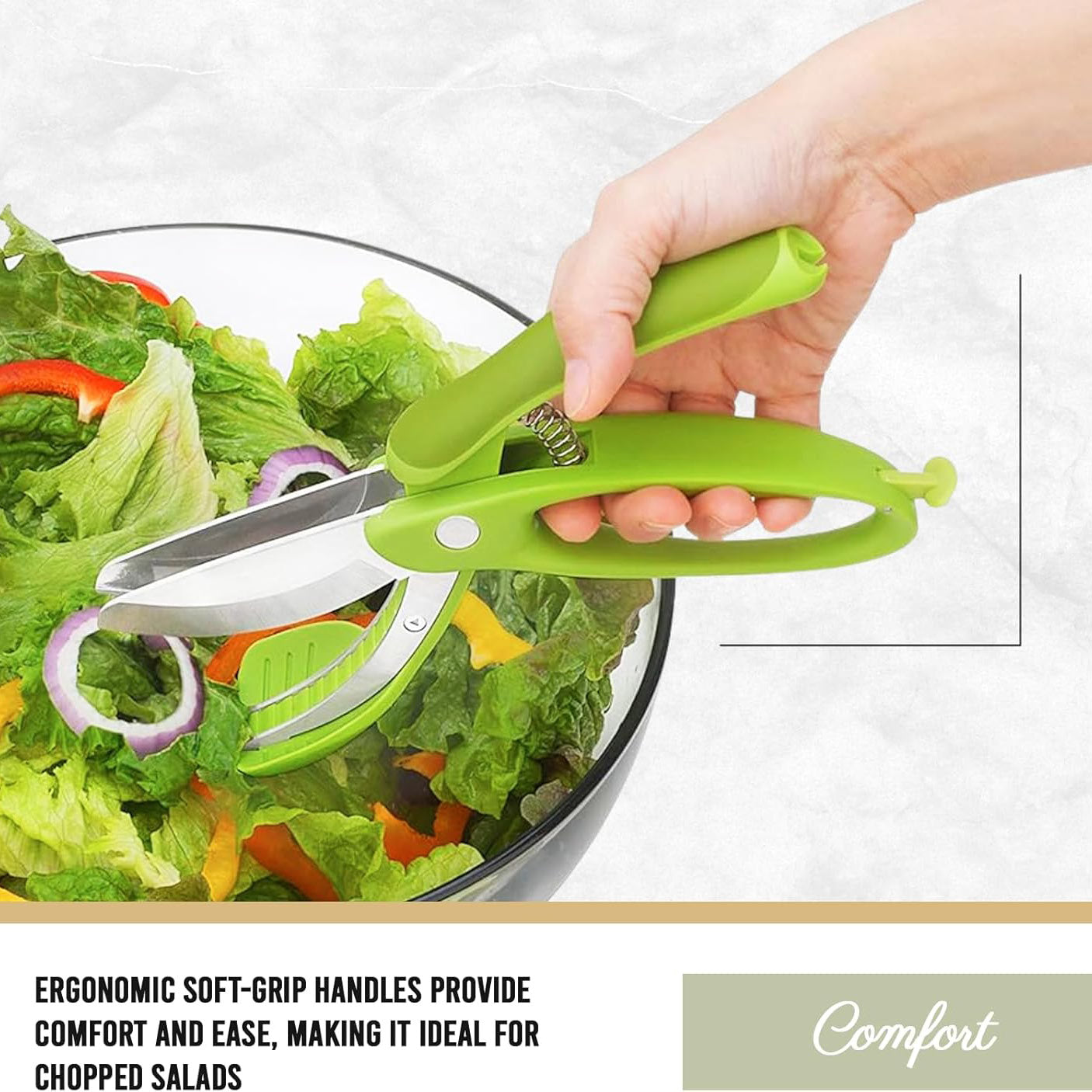 Toss and Chop Salad Tongs