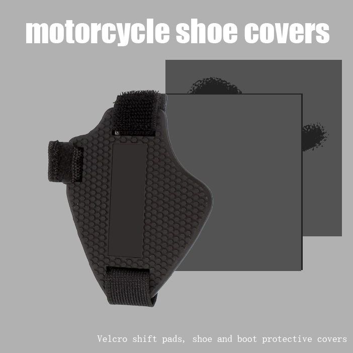 Motorcycle shoe covers - Velcro shift pads, shoe and boot protective covers