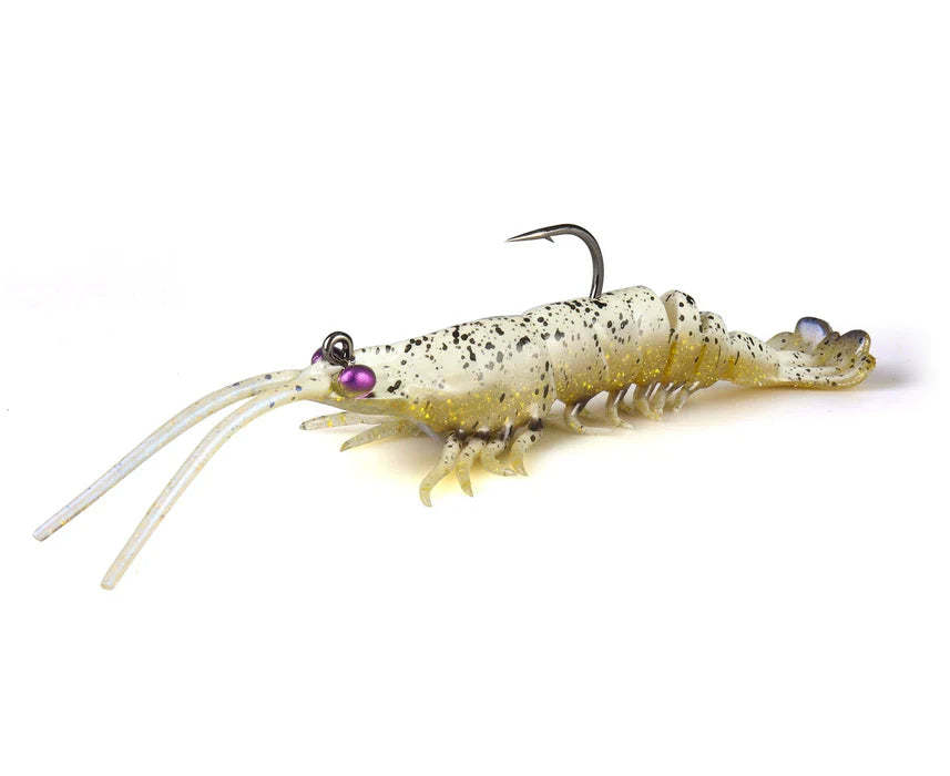 Simulated shrimp-shaped fish bait