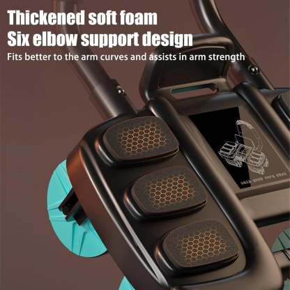 Automatic rebound ab wheel with elbow support and four wheels