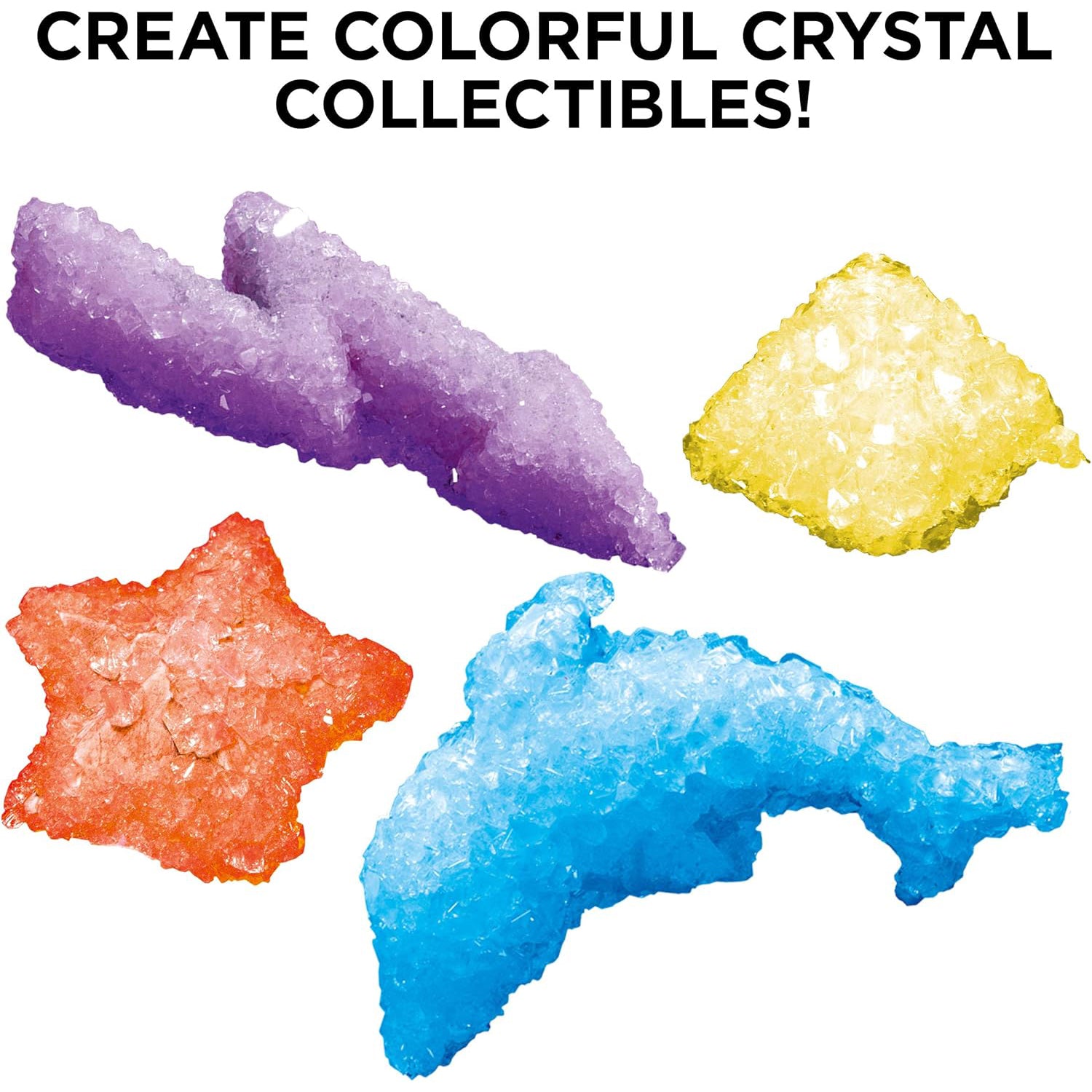 Crystal Growing Kit – 15 Science Experiments with 4 Crystal Types