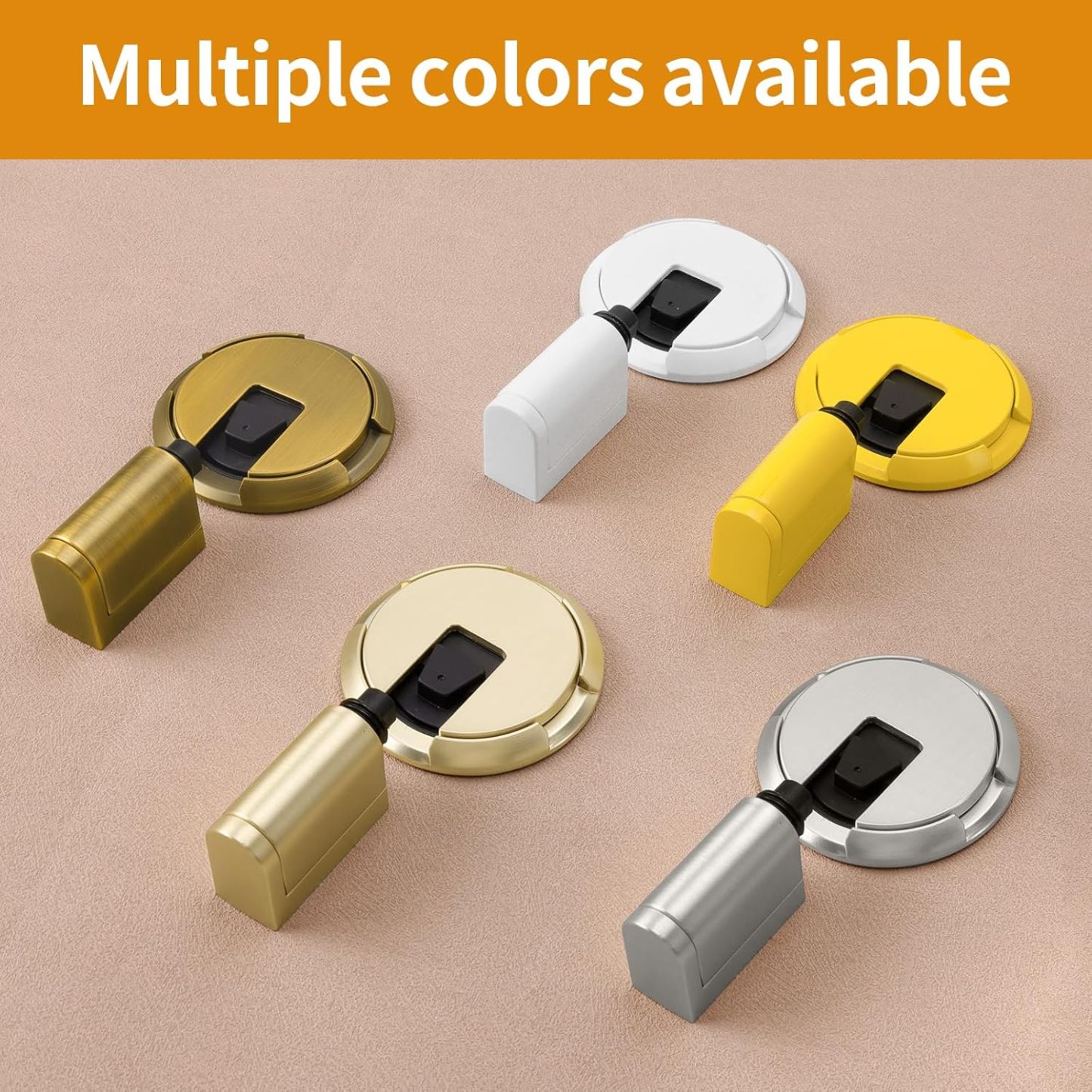 Windproof Door Stop |Adjustable Bottom Door Stop, Indoor No-Drill Heavy Duty Mechanical Door Stop