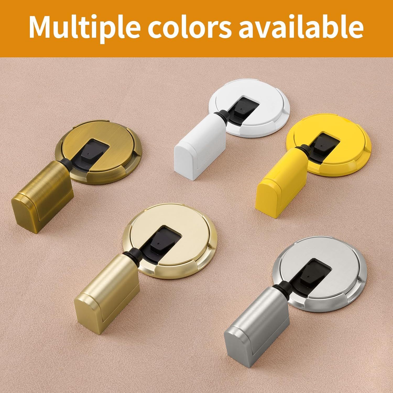 Windproof Door Stop |Adjustable Bottom Door Stop, Indoor No-Drill Heavy Duty Mechanical Door Stop