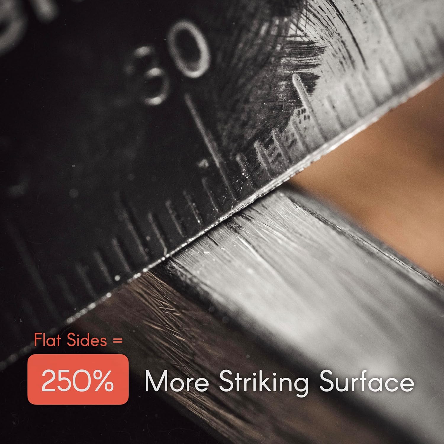 1/2-inch thick hexagonal fire starter with multi-functional lighter and lanyard