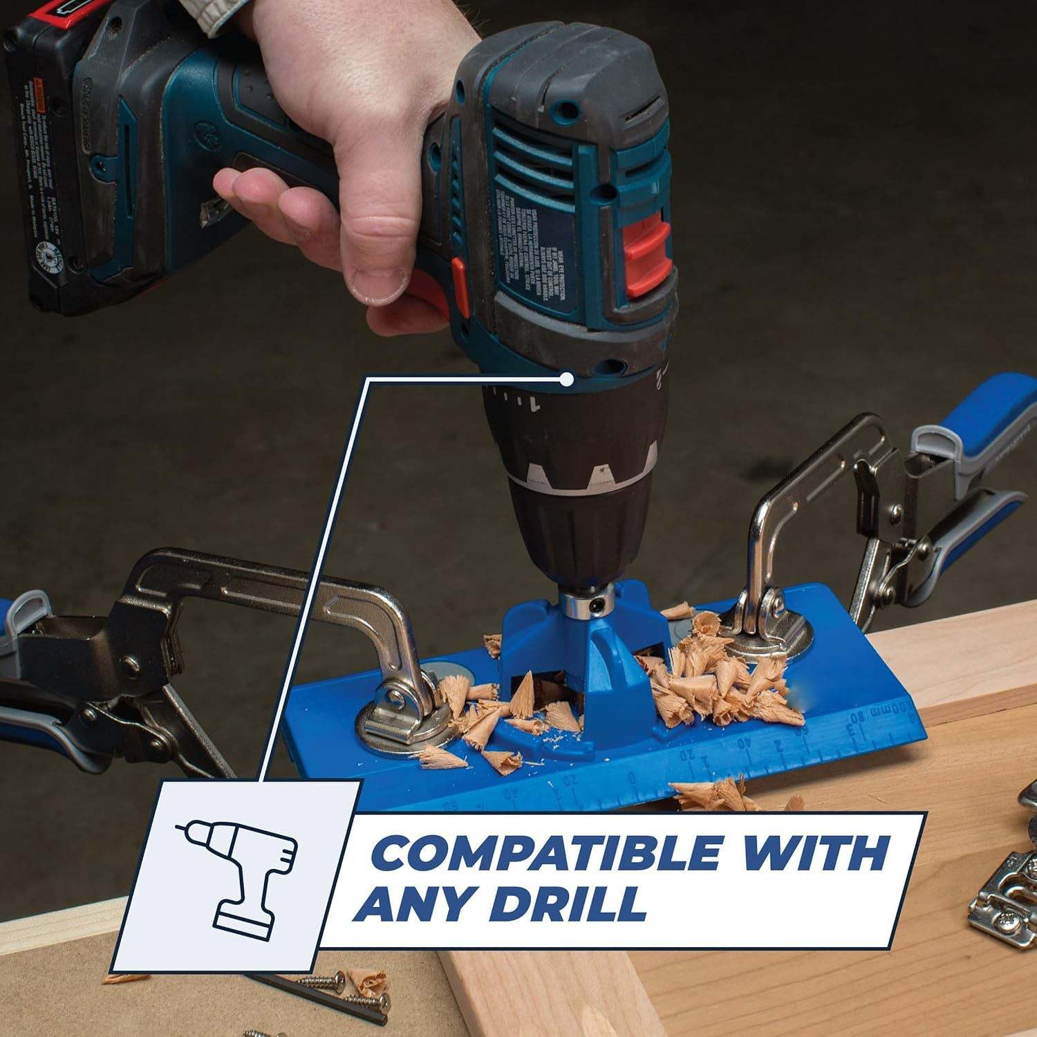 Concealed Hinge Jig – Cabinet Door Drill Guide for Precise Hinge & Hardware Installation