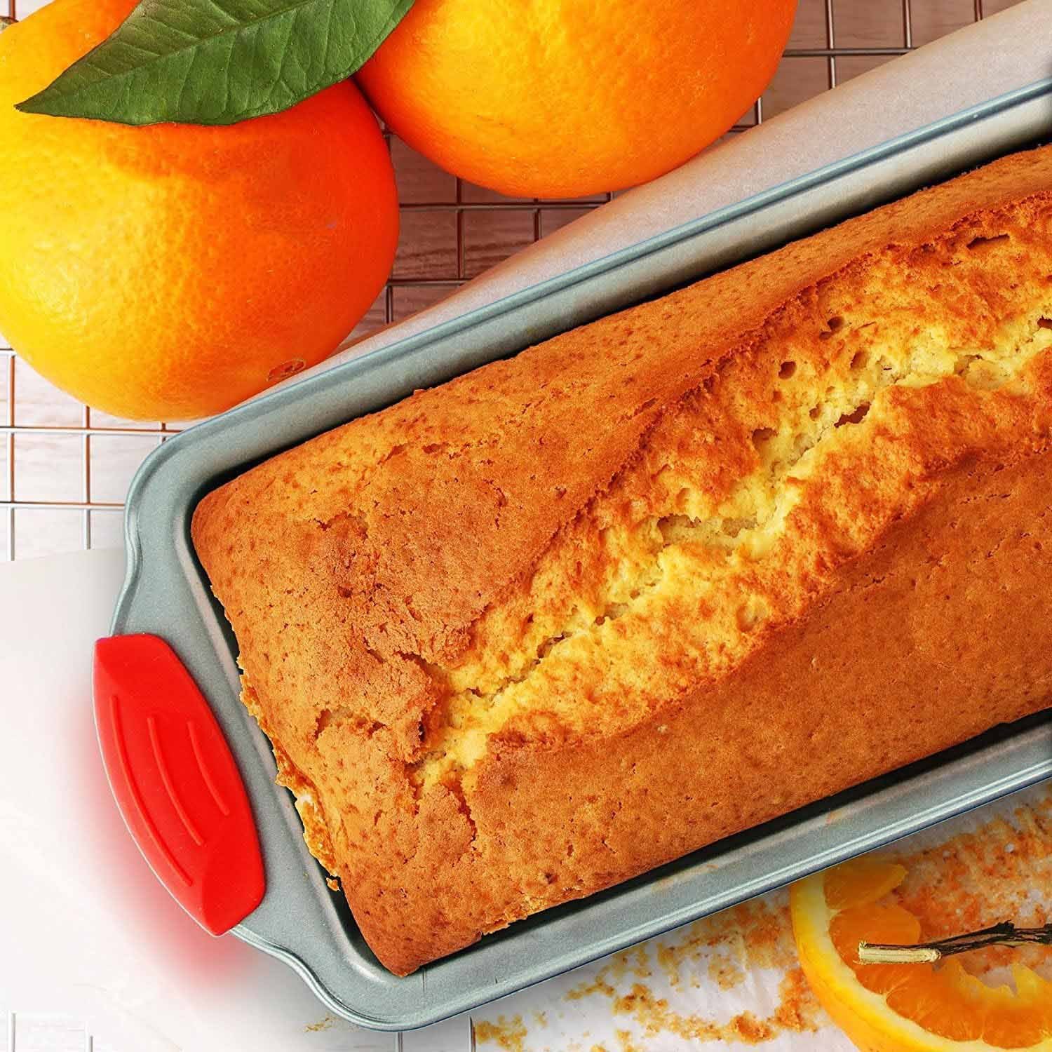 Premium Non-Stick Silicone Loaf Pan (9x5 inches, Heavy-Duty Steel Frame Design