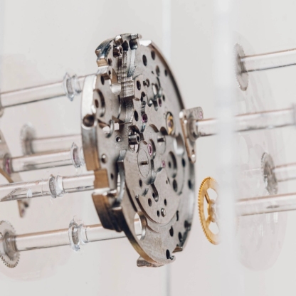 3D Deconstructed Mechanical Watch Art | Handcrafted Display in Acrylic Case