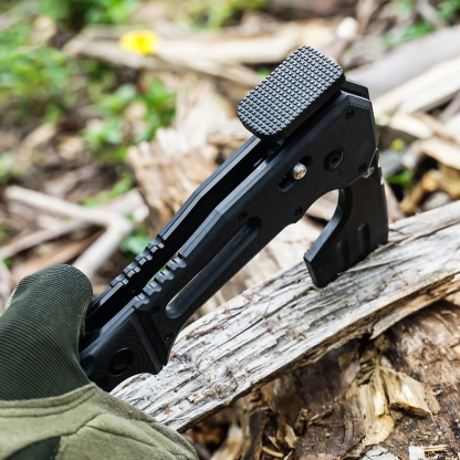 Folding Axe | Full Length 9.25 inches | DC53 Blade | Black G10 Handle