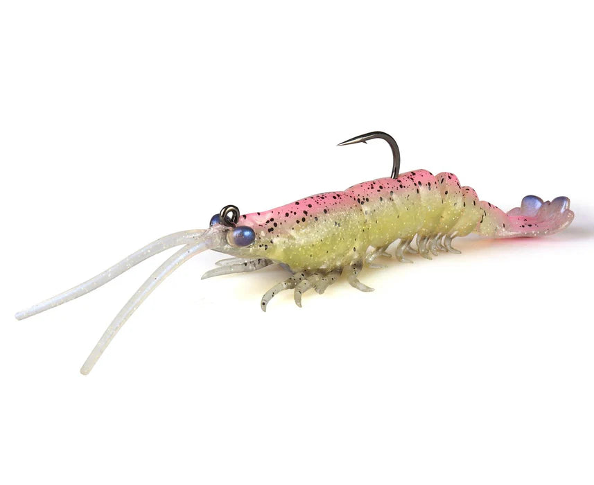 Simulated shrimp-shaped fish bait