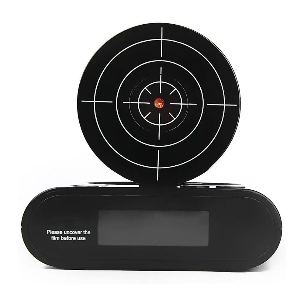 Shooting alarm clock, fun target alarm clock
