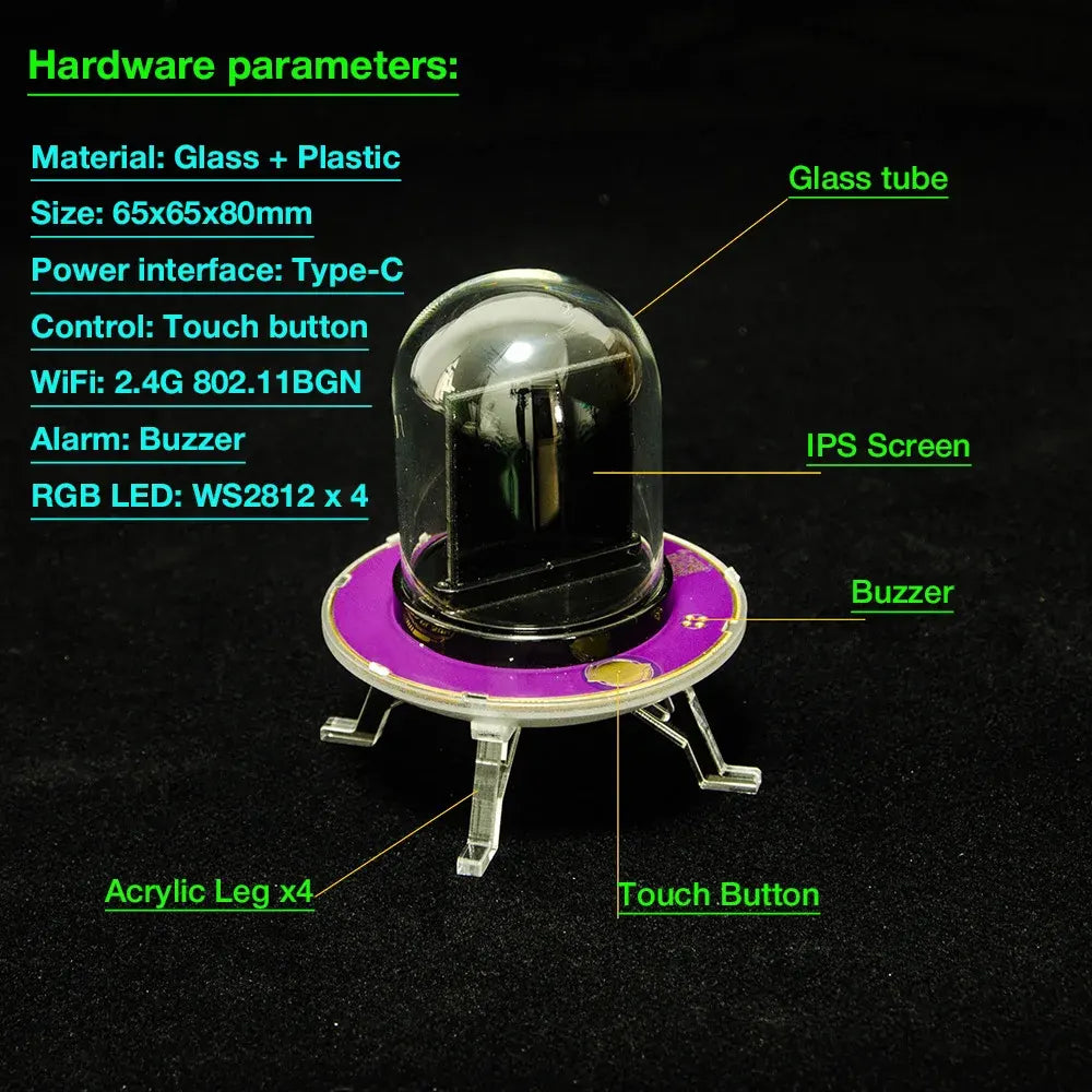 Smart Desktop Clock | Multifunctional Weather Station, Accurate Timekeeping