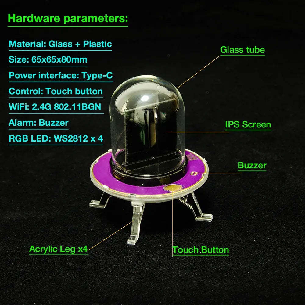 Smart Desktop Clock | Multifunctional Weather Station, Accurate Timekeeping