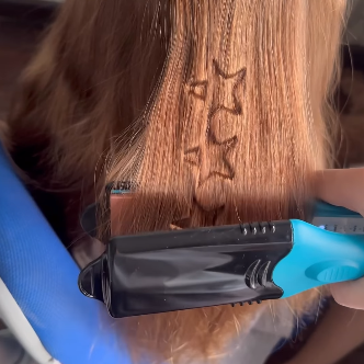 3D Image Hair Imprinting Iron & Hair Straightener – Multi-Plate Styling Tool