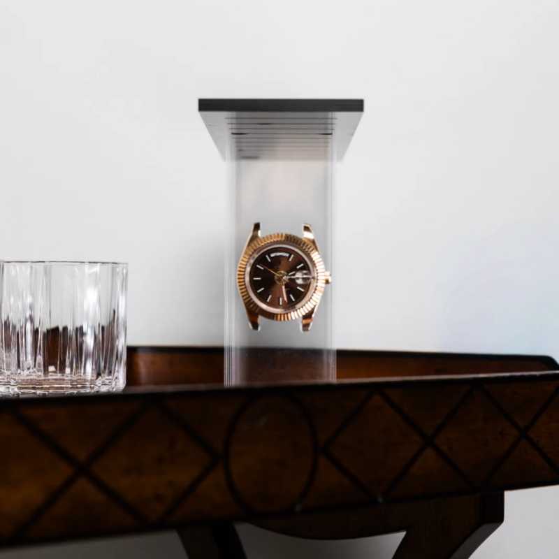 3D Deconstructed Mechanical Watch Art | Handcrafted Display in Acrylic Case