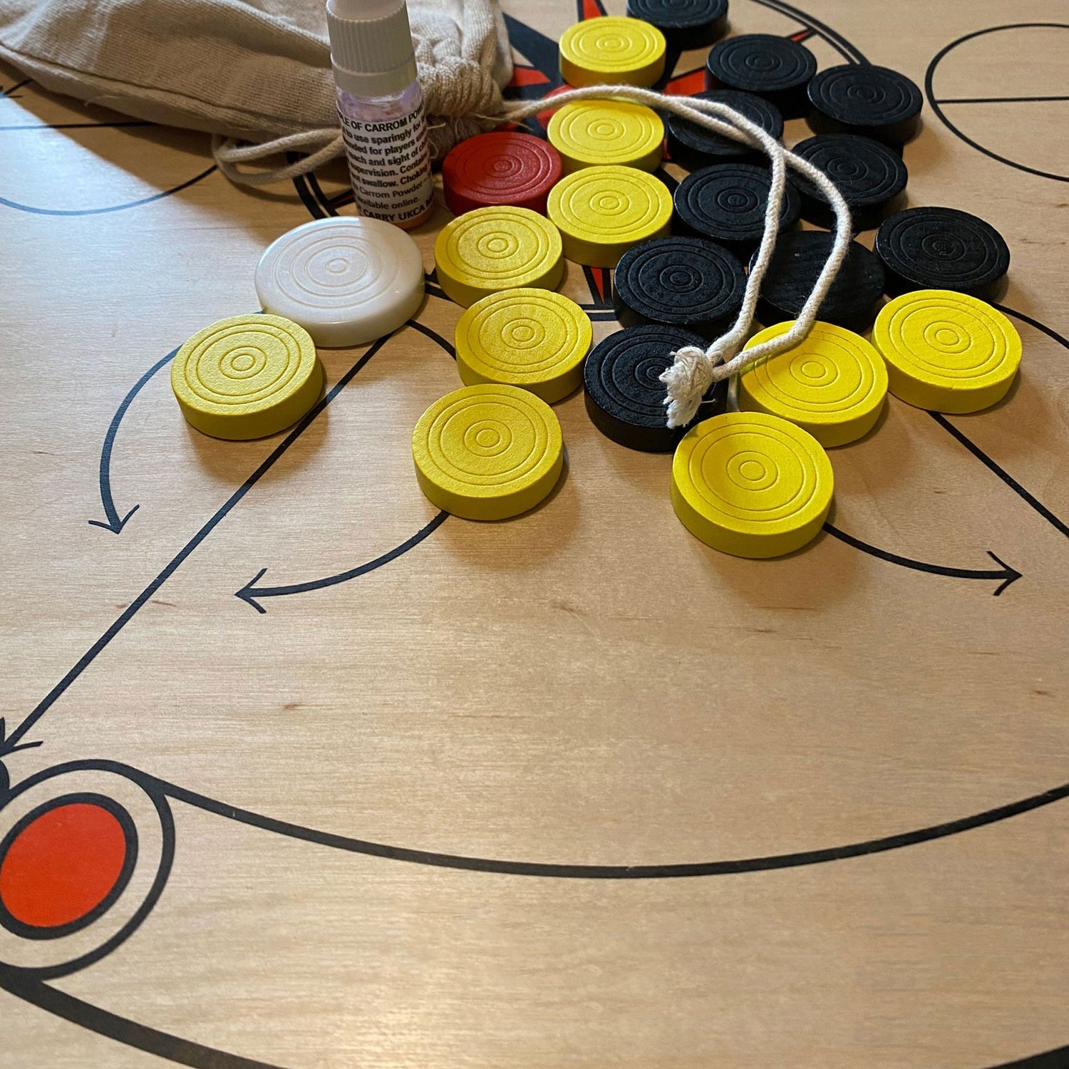 Rotating Flick Board Game – Snooker Pool Tabletop Challenge