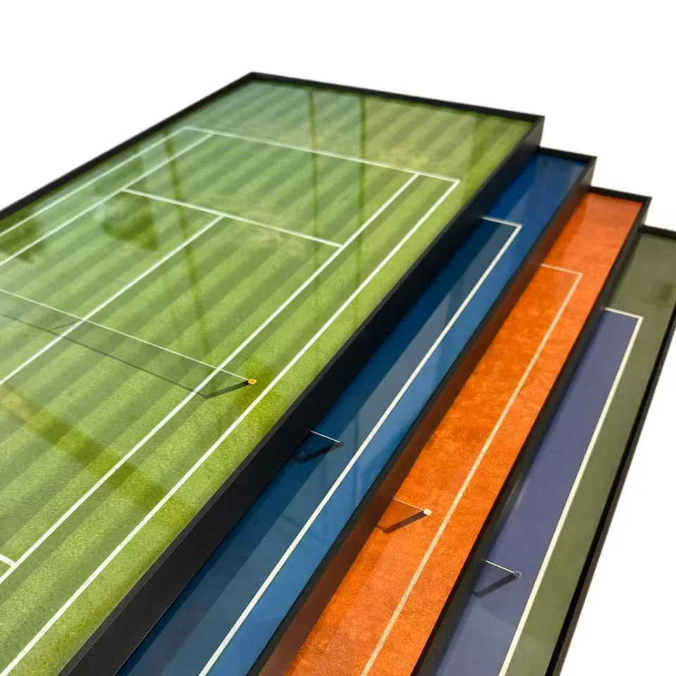 Open Tournament-Themed Wall-Mounted Tennis Racket Display Frame – Collect & Showcase Your Racket