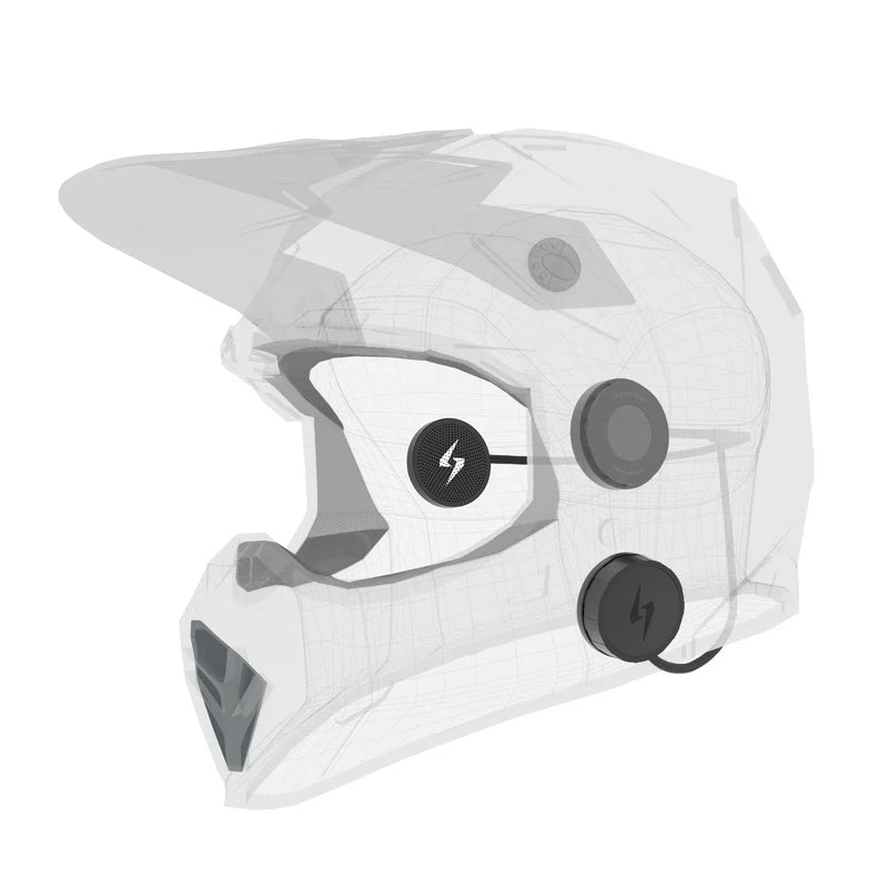 Bluetooth Motorcycle Helmet Headset – Ultra-Thin 9.6mm Speakers with Glove Control & IP55 Waterproof Design