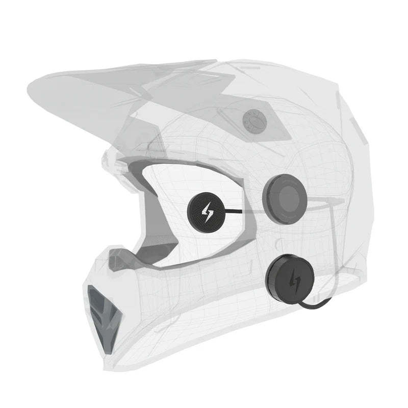 Bluetooth Motorcycle Helmet Headset – Ultra-Thin 9.6mm Speakers with Glove Control & IP55 Waterproof Design