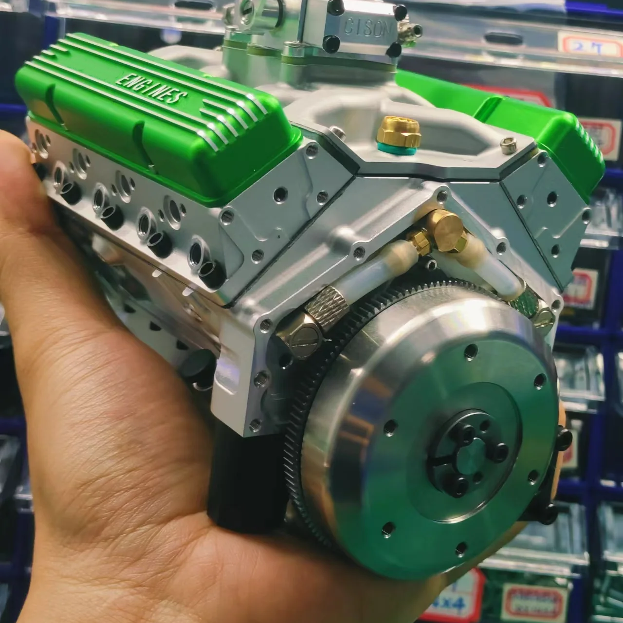 Gasoline OHV V8 Small-Block Engine Model Kit (1/6 Scale)