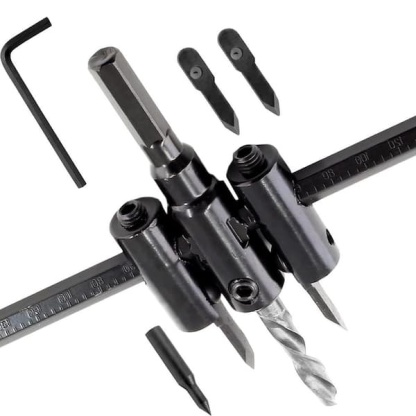 Adjustable Hole Saw – Heavy Duty Circle Cutter for Wood & Drywall